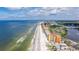 Aerial view of beachfront property and surrounding area at 18610 Gulf Blvd # 402, Indian Shores, FL 33785