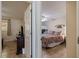 Bedroom with bunk bed and colorful bedding at 18610 Gulf Blvd # 402, Indian Shores, FL 33785