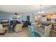 Combined living and dining area with ocean view at 18610 Gulf Blvd # 402, Indian Shores, FL 33785