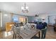 Dining area with ocean view and stylish decor at 18610 Gulf Blvd # 402, Indian Shores, FL 33785