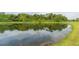 Serene pond with lush greenery at 1908 Sterling Glen Ct, Sun City Center, FL 33573