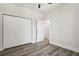 Bedroom with double door closet and access to hallway at 2138 - 2 W Beach St, Tampa, FL 33607
