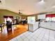 Open concept kitchen, dining, and living area at 2321 Rothenfeld Ct, Land O Lakes, FL 34639