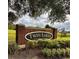 Brick entry sign welcoming you to the Twin Lakes community at 2321 Rothenfeld Ct, Land O Lakes, FL 34639