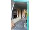 A-frame home with covered entryway, showing some exterior features at 4530 Flounder Dr, Hernando Beach, FL 34607