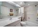 Bathroom with bathtub, shower, and single vanity at 6499 99Th N Way # 18B, St Petersburg, FL 33708