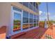 Back deck with water views and access from the home at 6499 99Th N Way # 18B, St Petersburg, FL 33708