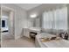 Spa-like bathroom featuring a soaking tub, vanity with makeup area and shower at 5608 Madrigal Way, Apollo Beach, FL 33572