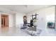 Bright home office features built-in speakers and city views at 450 Knights Run Ave # 702, Tampa, FL 33602