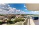 Enjoy breathtaking views from this expansive balcony, overlooking the city and lush landscapes at 450 Knights Run Ave # 702, Tampa, FL 33602