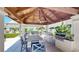 Outdoor grilling station with a large countertop and seating at 450 Knights Run Ave # 702, Tampa, FL 33602