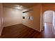 Open living area with hardwood floors at 501 Knights Run Ave # 1327, Tampa, FL 33602