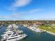 Luxury marina with many yachts and boats at 6012 Kipps Colony E Dr, Gulfport, FL 33707