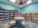 Well-lit library with a variety of books and comfortable seating at 5176 Salmon Se Dr # A, St Petersburg, FL 33705