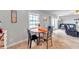Small dining area with a round table and chairs, near the living room at 5176 Salmon Se Dr # A, St Petersburg, FL 33705