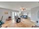 Spacious living room with comfortable seating and access to a patio at 5176 Salmon Se Dr # A, St Petersburg, FL 33705