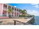 Building exterior showcasing waterfront location and patio area at 5176 Salmon Se Dr # A, St Petersburg, FL 33705