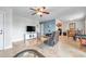 Open living room with a TV and comfortable seating at 5176 Salmon Se Dr # A, St Petersburg, FL 33705