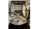White golf cart with a black top and custom design at 739 Winterbrooke Way, Sun City Center, FL 33573