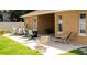 Extended patio with seating for outdoor relaxation at 12739 Standbridge Dr, Riverview, FL 33579