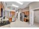 Modern kitchen with granite counters, stainless steel appliances, and wood cabinets at 12739 Standbridge Dr, Riverview, FL 33579