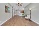 Bright living room featuring hardwood floors and open floor plan at 12739 Standbridge Dr, Riverview, FL 33579