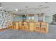 Community breakfast bar with light wood finishes at 777 N Ashley Dr # 1606, Tampa, FL 33602