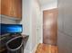Home office with built-in cabinets and granite desk at 777 N Ashley Dr # 1606, Tampa, FL 33602