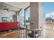 Modern kitchen with a breakfast bar and city views at 777 N Ashley Dr # 1606, Tampa, FL 33602