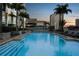 Inviting swimming pool with plenty of lounge chairs at 777 N Ashley Dr # 1606, Tampa, FL 33602