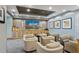 Residential movie theater with comfortable seating and large screen at 777 N Ashley Dr # 1606, Tampa, FL 33602
