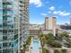 Aerial view showcasing building and pool at 777 N Ashley Dr # 1606, Tampa, FL 33602