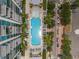 Aerial view of community pool and surrounding area at 777 N Ashley Dr # 1606, Tampa, FL 33602