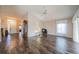 Bright living room with tile floors and access to other rooms at 739 Winterbrooke Way, Sun City Center, FL 33573