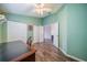 Bright home office with hardwood floors and double closets at 739 Winterbrooke Way, Sun City Center, FL 33573