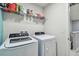 Functional laundry room complete with washer and dryer at 35744 Jenny Lynne Cir, Zephyrhills, FL 33541