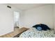 Bedroom with a double bed and en-suite bathroom at 1655 58Th S Ter # 1, St Petersburg, FL 33712