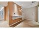Elegant spa entrance with marble counter and calm atmosphere at 1028 Sunset Point Rd # R8, Clearwater, FL 33755
