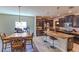 Kitchen features a breakfast nook and an island at 10215 Count Fleet Dr, Ruskin, FL 33573