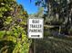 Sign indicating boat trailer parking, accessible via a path at 4251 Preserve Pl, Palm Harbor, FL 34685