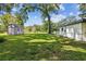 Spacious backyard with a detached shed, providing extra storage at 815 St Francis St, Brooksville, FL 34601