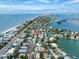 Aerial view highlighting the property's beach proximity at 2704 2Nd St # 7, Indian Rocks Beach, FL 33785