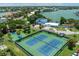 Aerial view of tennis courts and basketball court at 2704 2Nd St # 7, Indian Rocks Beach, FL 33785