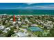 Aerial view of property location near beach and water at 2704 2Nd St # 7, Indian Rocks Beach, FL 33785