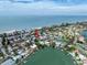 Aerial view highlighting condo's location near beach and water at 2704 2Nd St # 7, Indian Rocks Beach, FL 33785