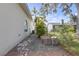 Backyard patio area showing stacked roof tiles at 8002 Lake Dr, Palmetto, FL 34221