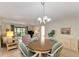 Charming dining area with round table and four chairs at 1400 Tarpon Woods Blvd # B5, Palm Harbor, FL 34685