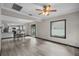 Open concept living room, kitchen and dining area at 402 E Emma St, Tampa, FL 33603