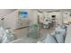Open concept living room, with kitchen and dining area visible at 31556 Woodland Race Loop, Wesley Chapel, FL 33545