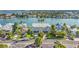 Aerial view of waterfront property and neighborhood at 2505 Bay Blvd # 1, Indian Rocks Beach, FL 33785